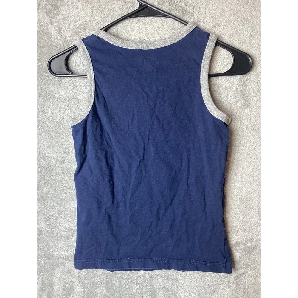 The Children's Place Boys M 7/8 Tank Top Navy Basketball Graphic